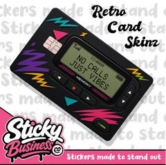 Retro Pager Credit Card Skin