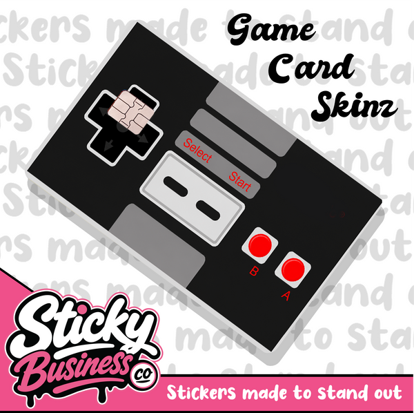 Retro Game Controller Card Skin
