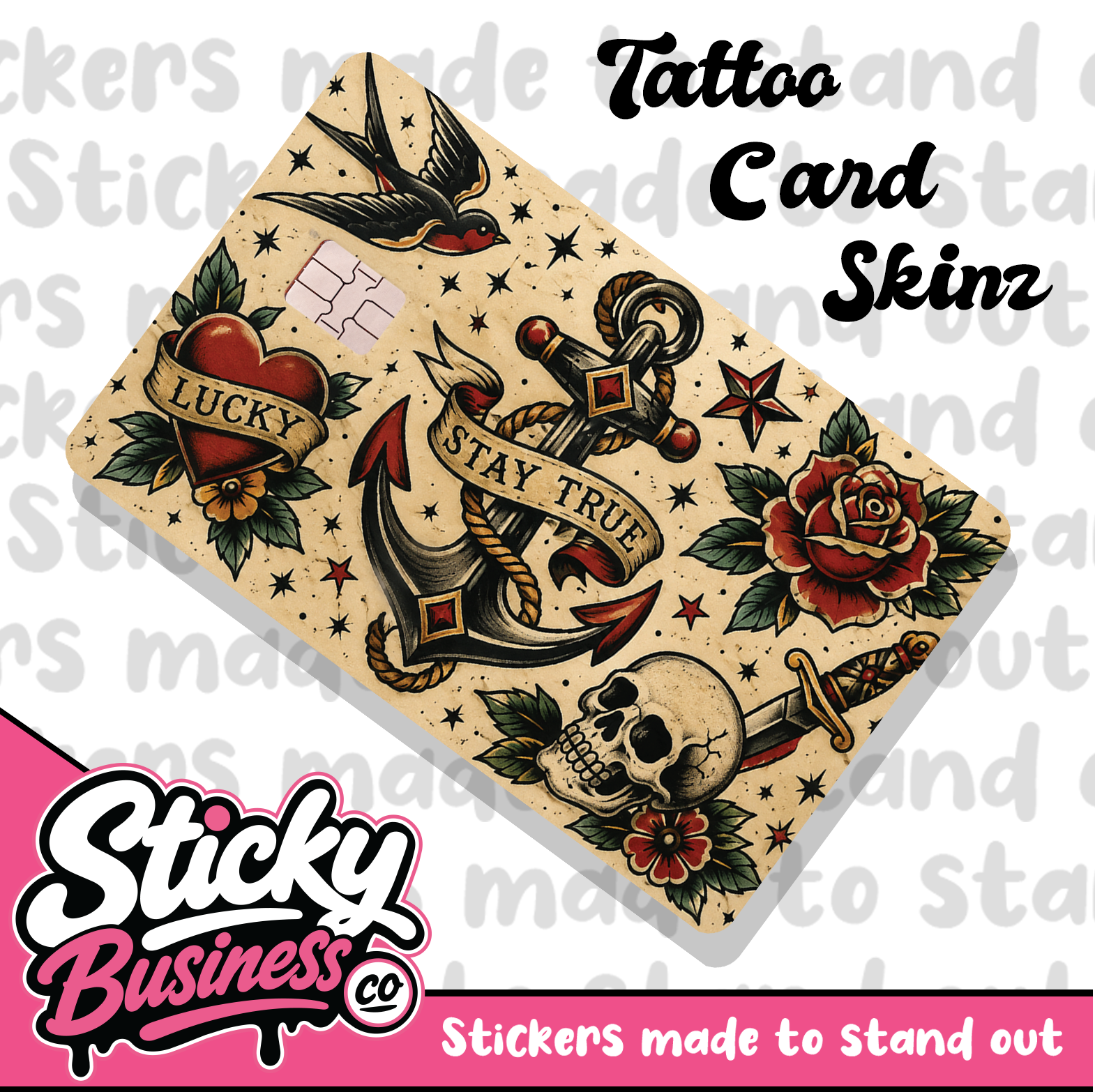 Traditional Tattoo Card Skin