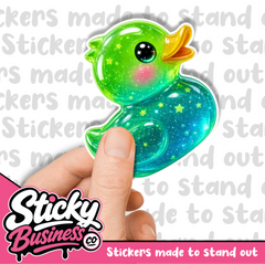 Galaxy Duck Sticker