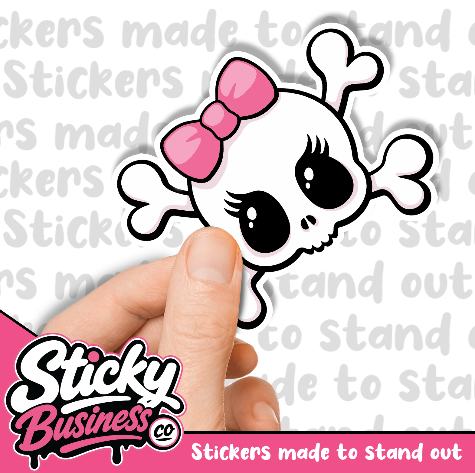 Cute Skull Sticker