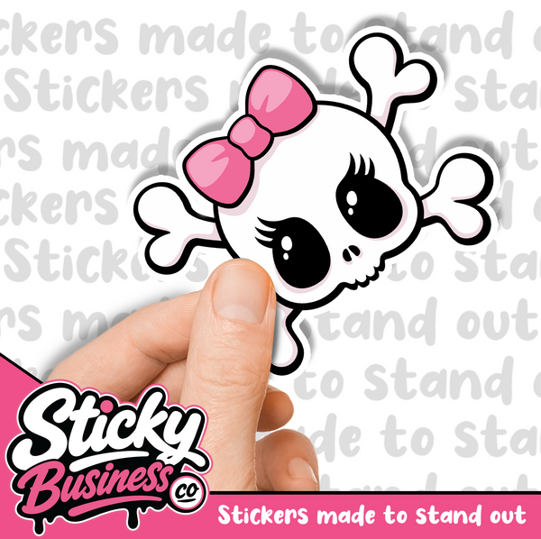 Cute Skull Sticker