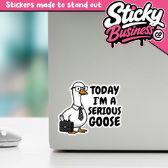 Serious Goose Sticker