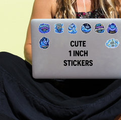Aquarius Zodiac Sticker Pack – 8 Premium Vinyl Stickers
