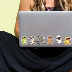 6 Iced Coffee Crew Sticker Pack