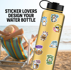 Mini Confused Ducks Pack – 8 Cute Funny Duck Vinyl Stickers
