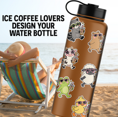 6 Iced Coffee Crew Sticker Pack