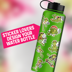 Hippie Frogs Sticker Pack – 8 Cute Groovy Frog Vinyl Stickers