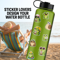 Mini Frog & Friends Pack – 8 Cute Frog & Animal Vinyl Stickers