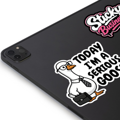 Serious Goose Sticker