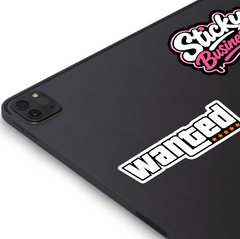 Wanted Sticker