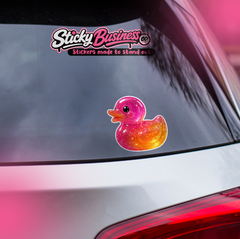Galaxy Duck Sticker