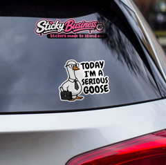 Serious Goose Sticker