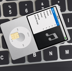 Retro MP3 Player Credit Card Skin