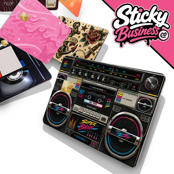 80s Boombox Card Skin