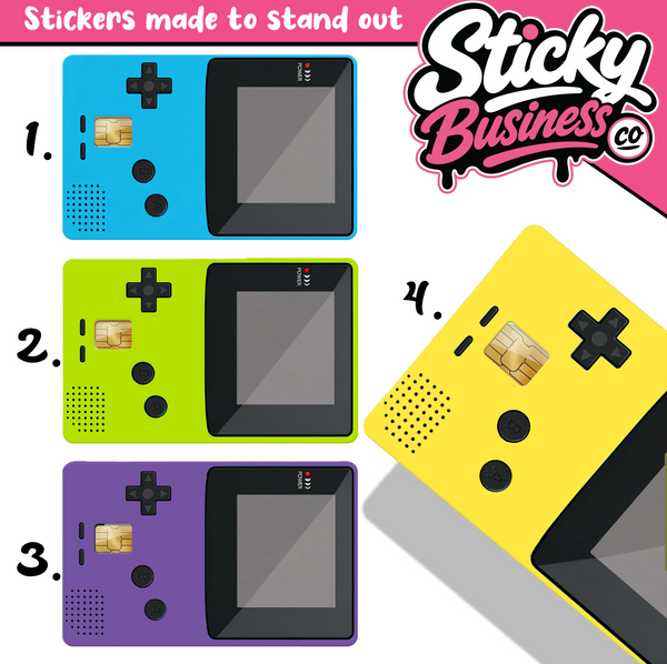 Retro Handheld Game Credit Card Skin