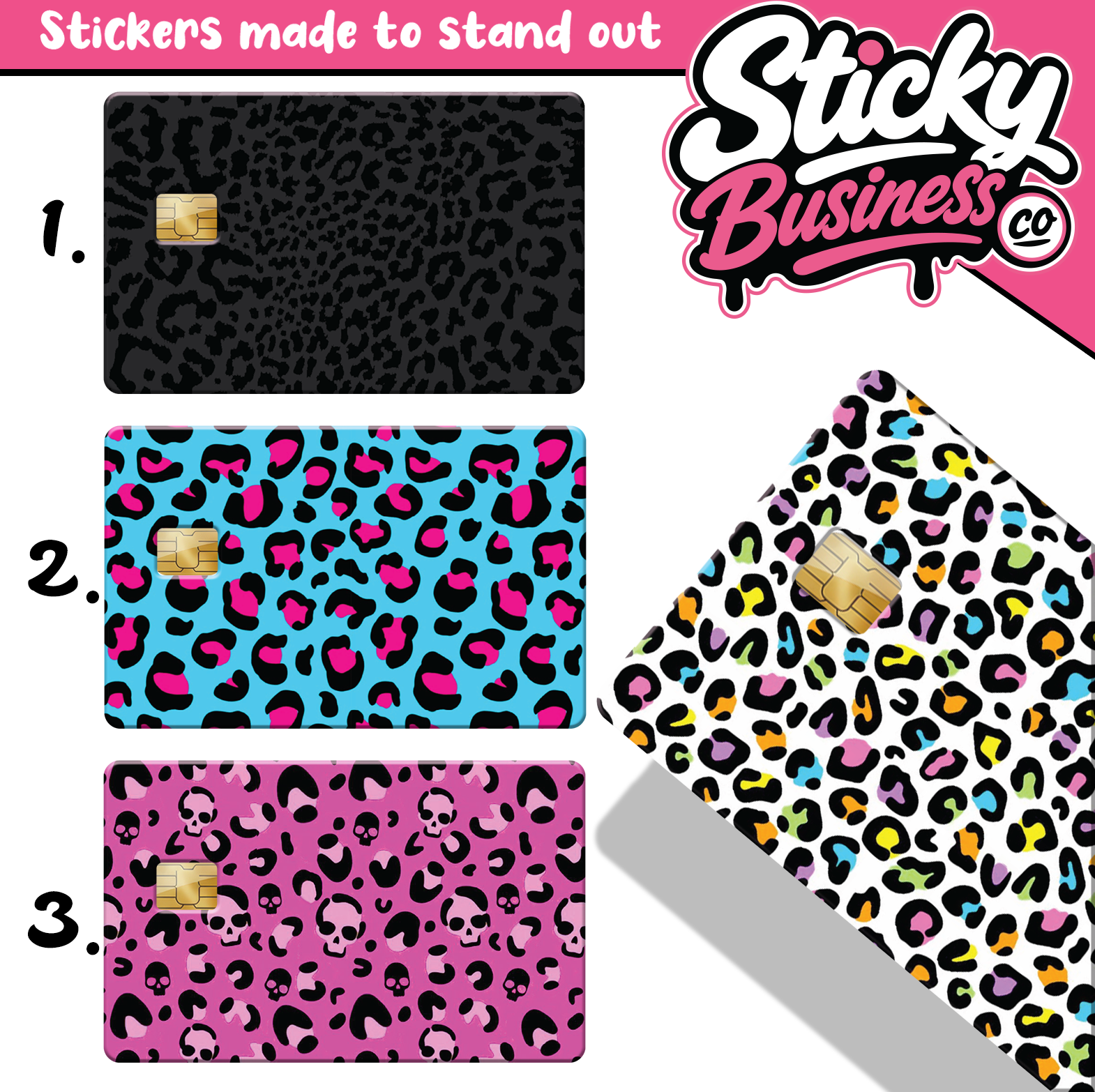Leopard Print Card Skin 2