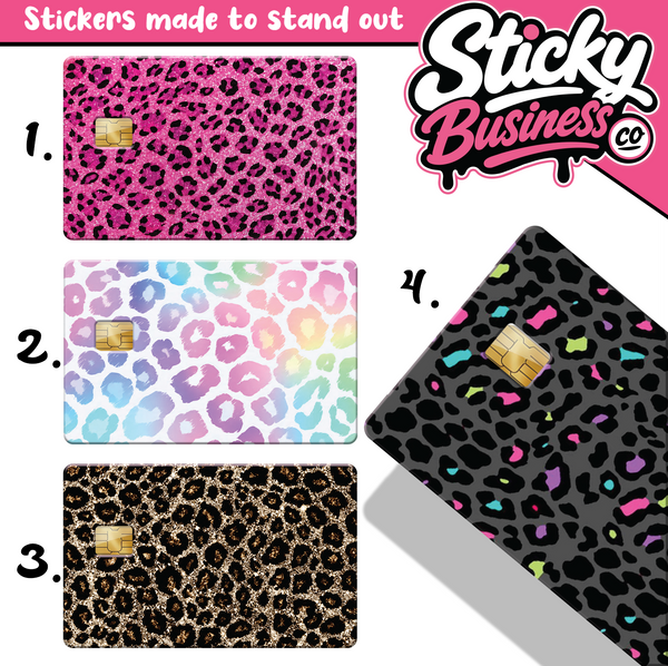 Leopard Print Card Skins